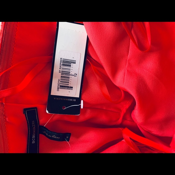 NWT BCBG Max Azria strapless red bow dress 12 - Picture 5 of 6